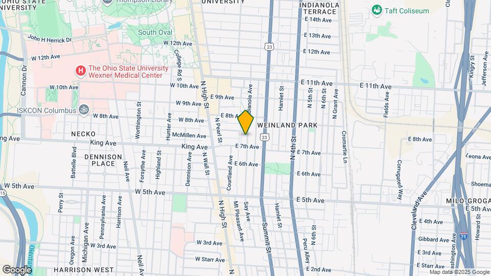 1381 Indianola Ave Map and Location Details