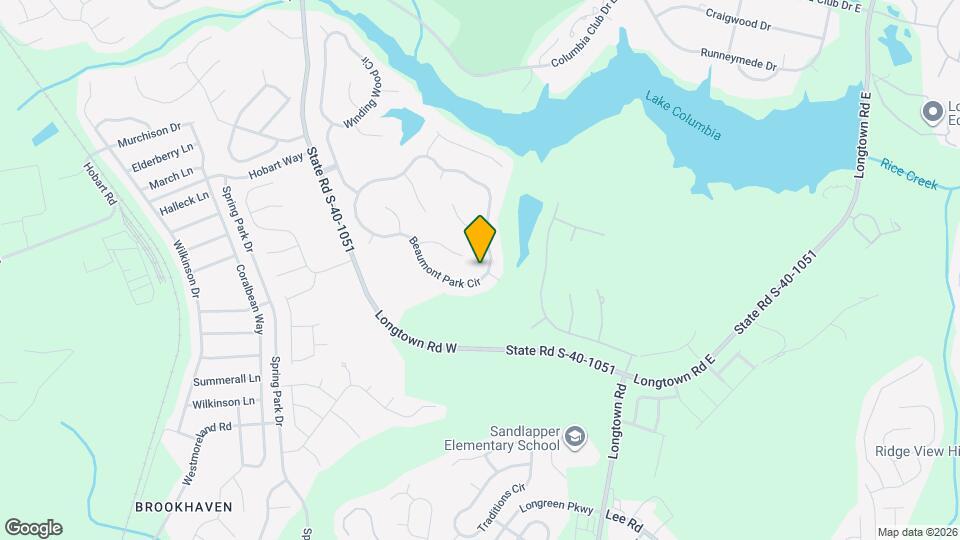 321 Beaumont Park Cir Map and Location Details