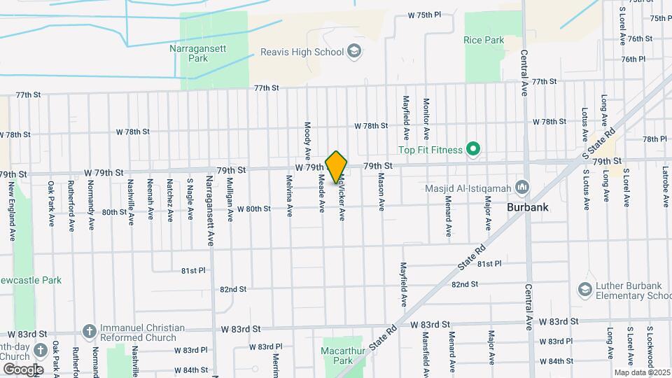 7930 McVicker Ave Map and Location Details