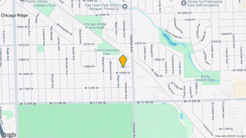 10850 Parkside Ave Map and Location Details