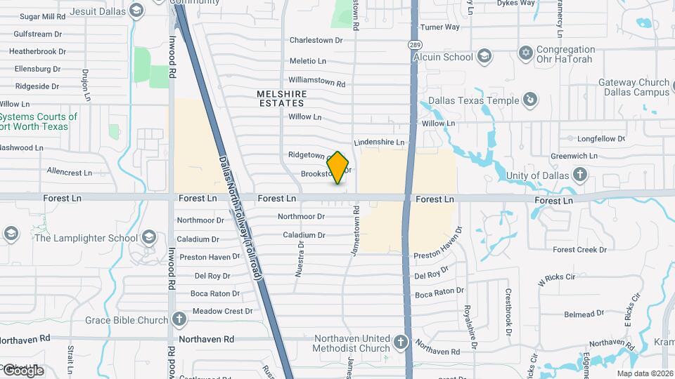 5819 Forest Ln Map and Location Details