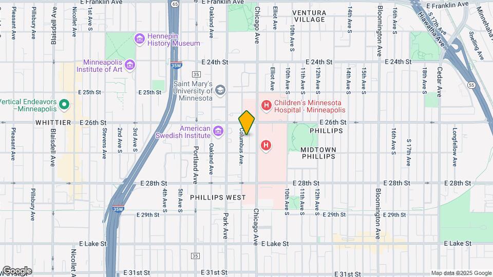 2625 Columbus Ave, Unit 2625 - 2 Map and Location Details