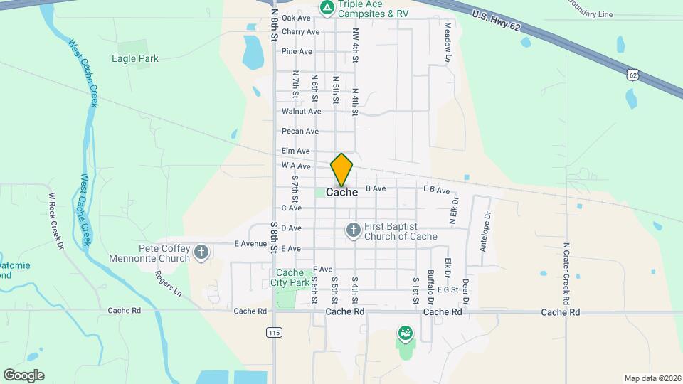 110 S Wells Fargo Ave Map and Location Details