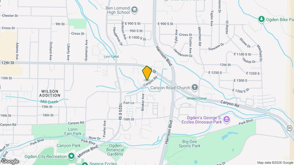 1120 Canyon Rd Map and Location Details