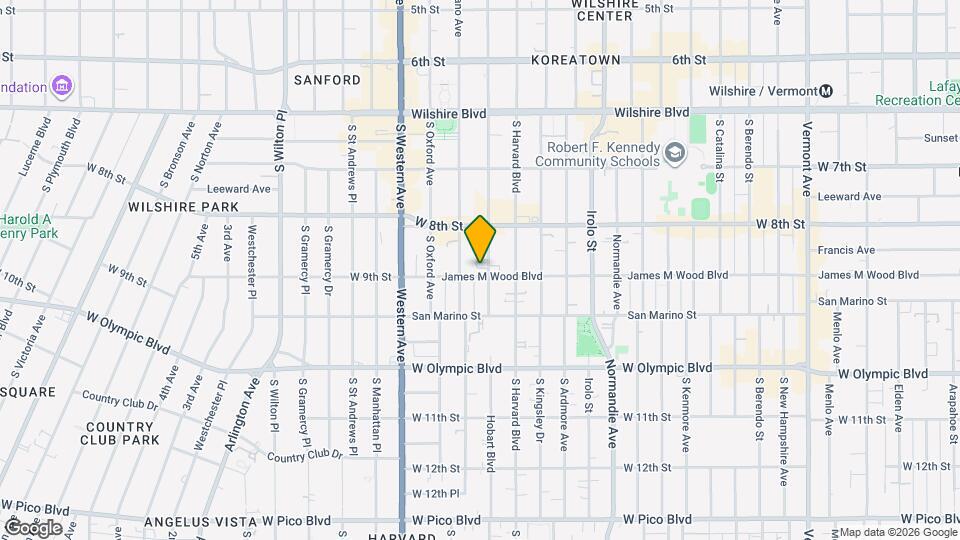 853-855 S Hobart Blvd Map and Location Details