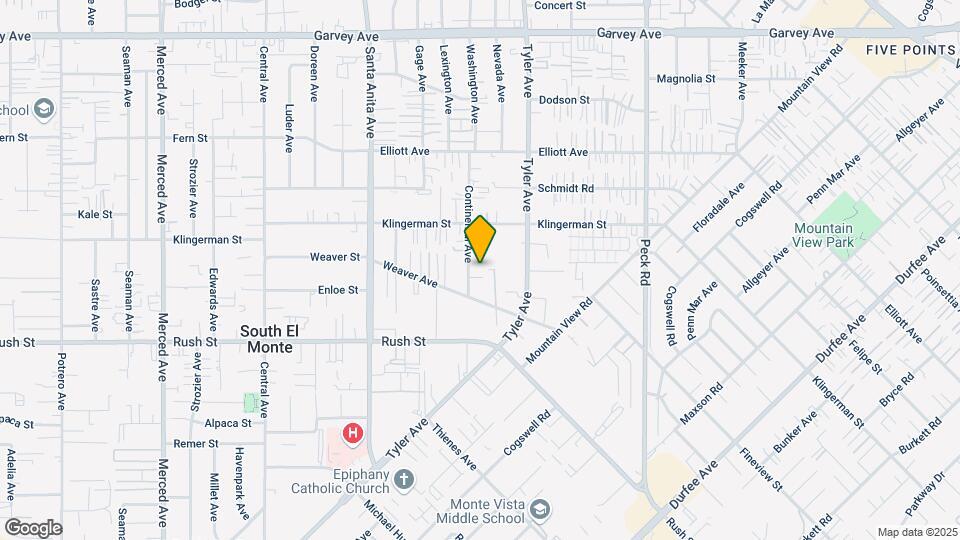 2234-2240 Continental Ave Mapa y Detalles de la Ubicación