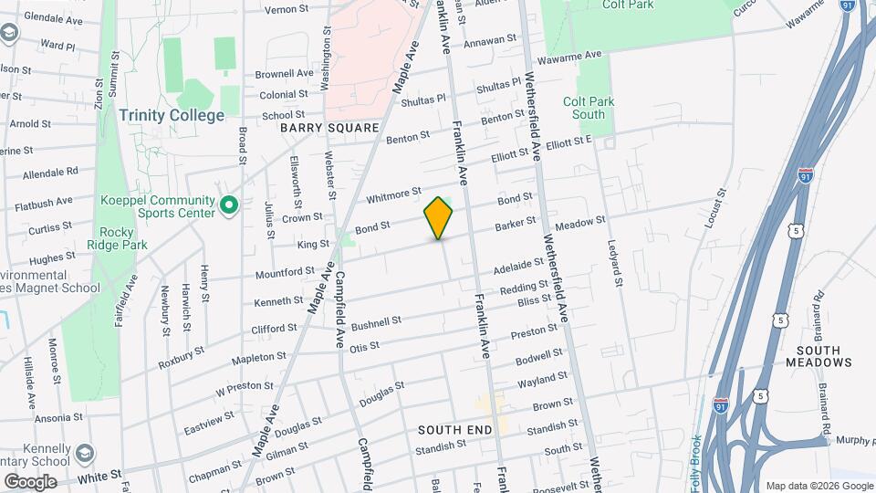 109 Barker St, Unit 2 Map and Location Details