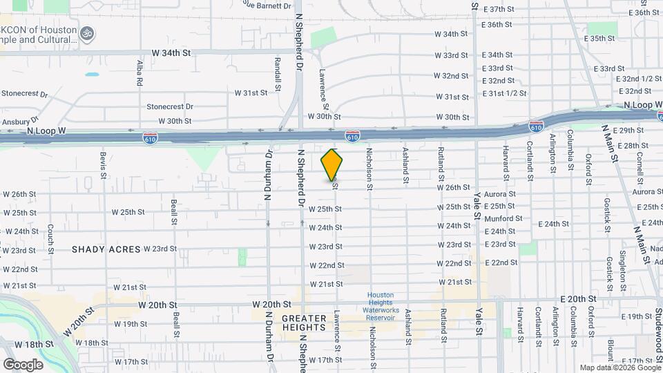 2607 Lawrence St Map and Location Details