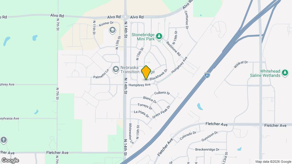 1621 Blackhawk Dr Map and Location Details