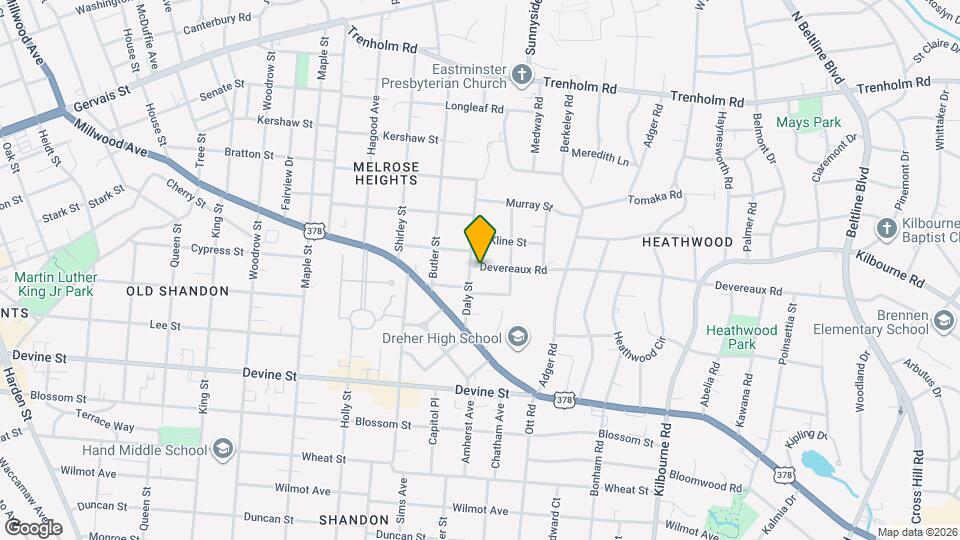 3204 Devereaux Rd Map and Location Details