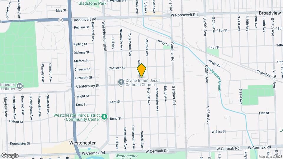 1543 Suffolk Ave Map and Location Details