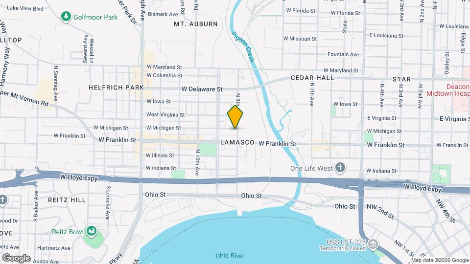 314 N 9th Ave Map and Location Details