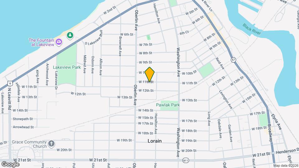1119 W 11th St Map and Location Details