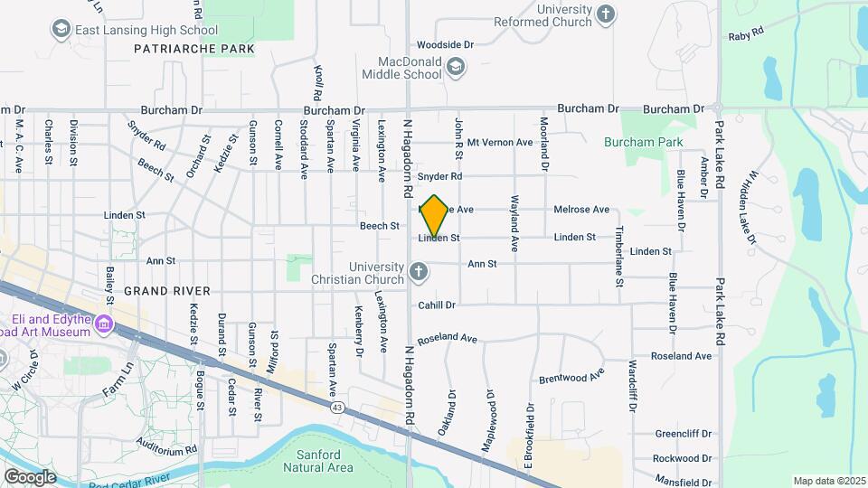 1536 Linden St Map and Location Details