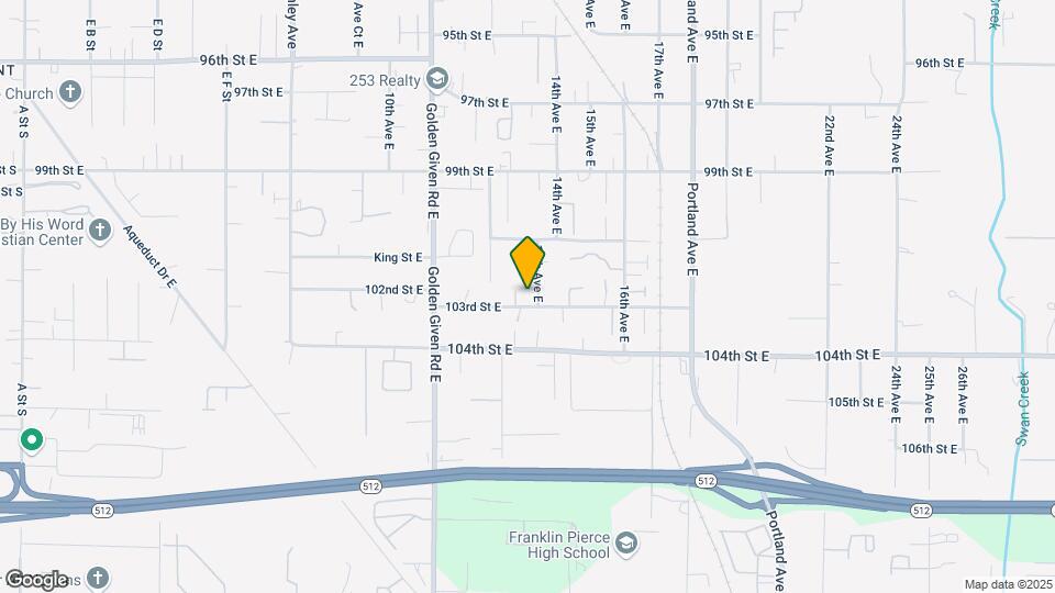 10214 E 13th Avenue Ct Map and Location Details