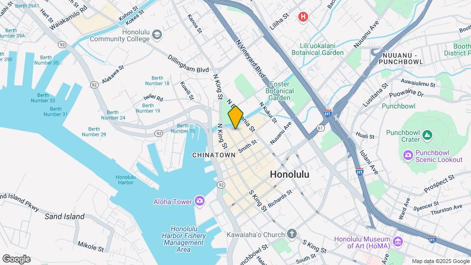 167 N Pauahi St Map and Location Details