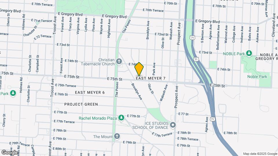 2208 E 75th St Map and Location Details
