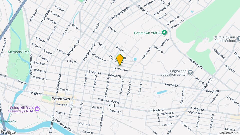 541 Lincoln Ave Map and Location Details