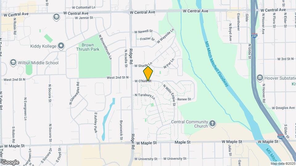 7011 W O'Neil St Map and Location Details