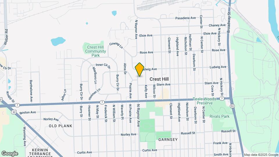 1710 N Raynor Ave Map and Location Details