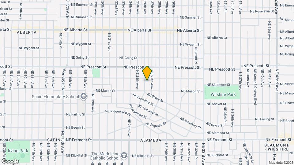 4218 NE 26th Ave Map and Location Details