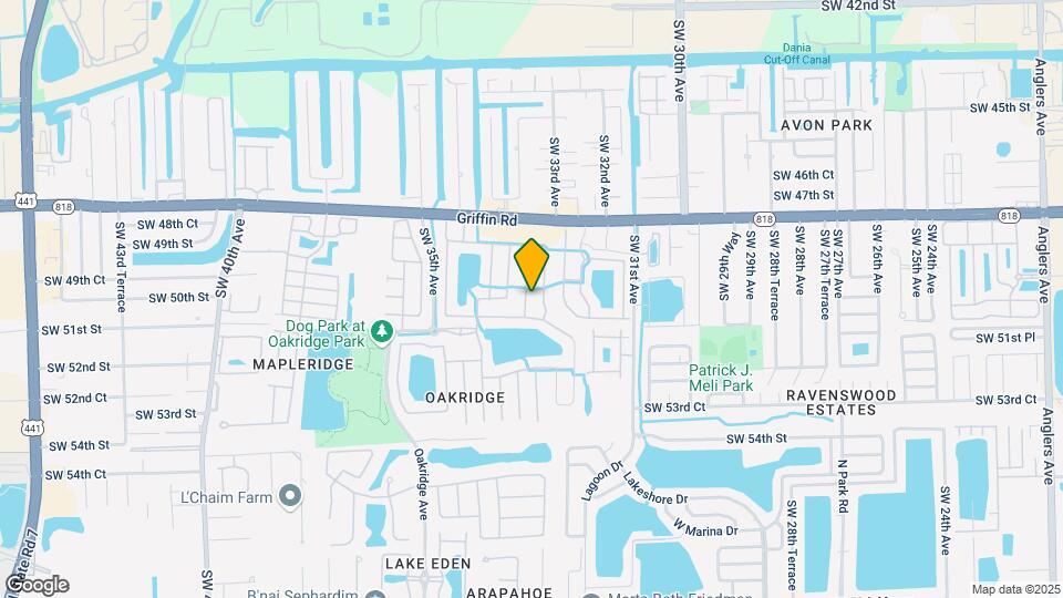 4968 SW 33rd Ave Map and Location Details