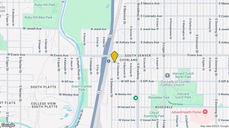 2158 S Delaware St Map and Location Details