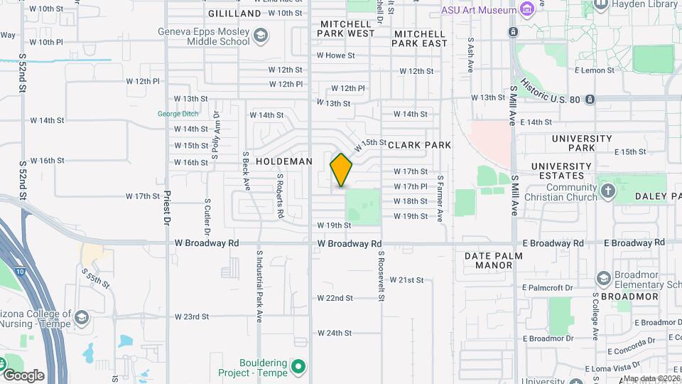 1732 S McKemy St Map and Location Details