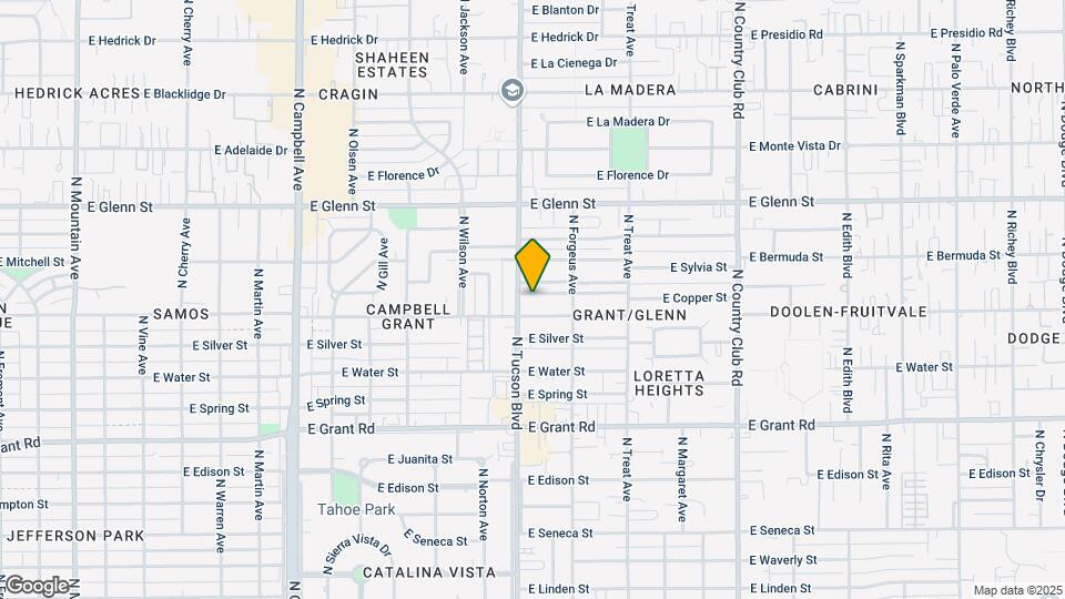 2618-2624 N Tucson Blvd Map and Location Details