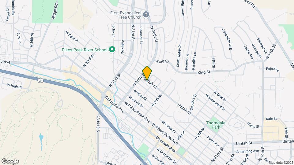 2911 W Uintah St Map and Location Details