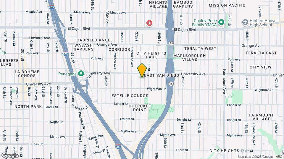3861 37th St Map and Location Details