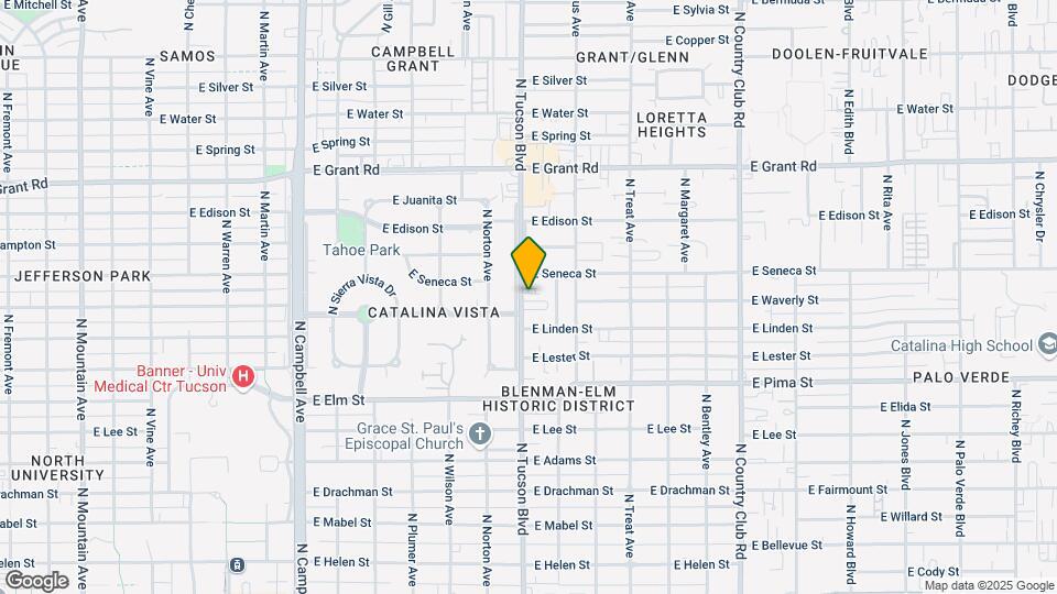 2002-2010 N Tucson Blvd Map and Location Details