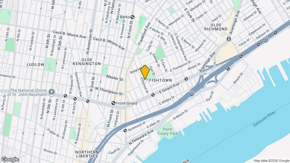 331 E Thompson St Mapa y Detalles de la Ubicación
