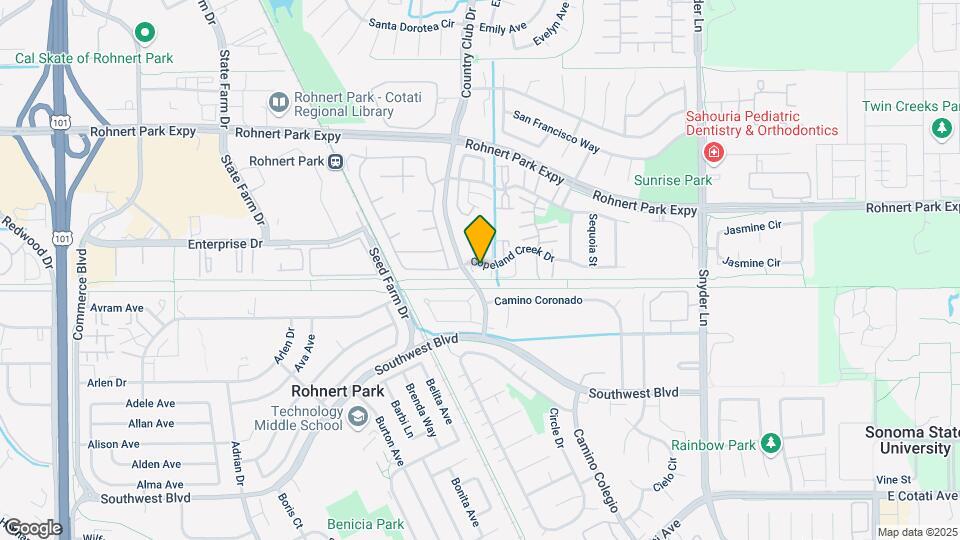 951 Copeland Creek Dr Map and Location Details