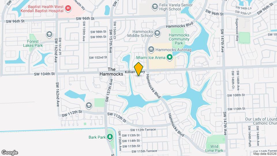 15370 SW 104th Terrace Map and Location Details