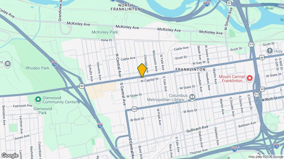 1299 W Broad St Map and Location Details