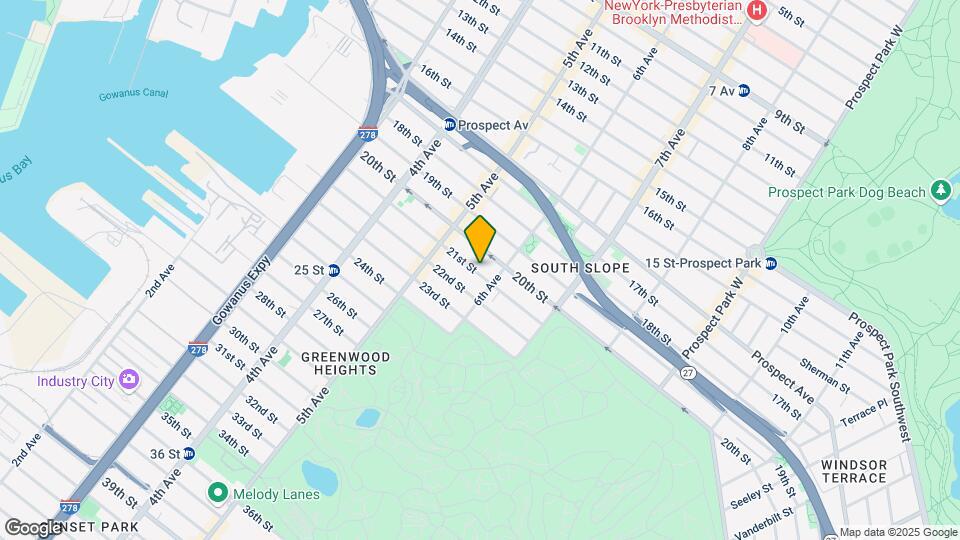 289 21st St Map and Location Details