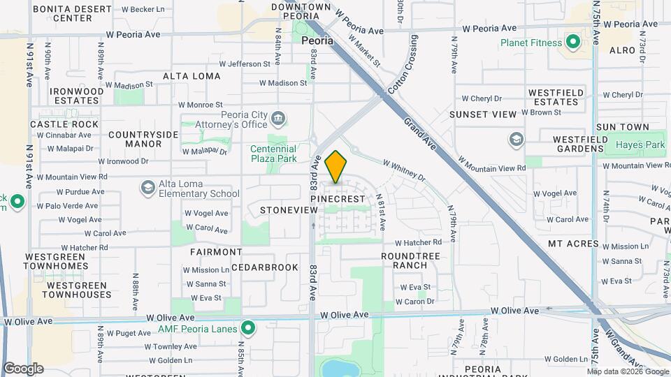 9680 N 82nd Ln Map and Location Details