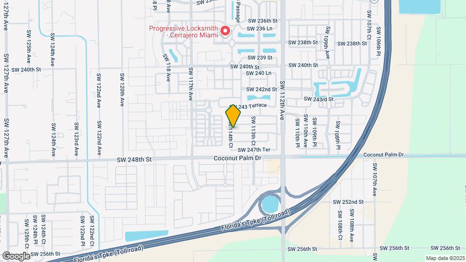 11817 SW 246th Ter Map and Location Details