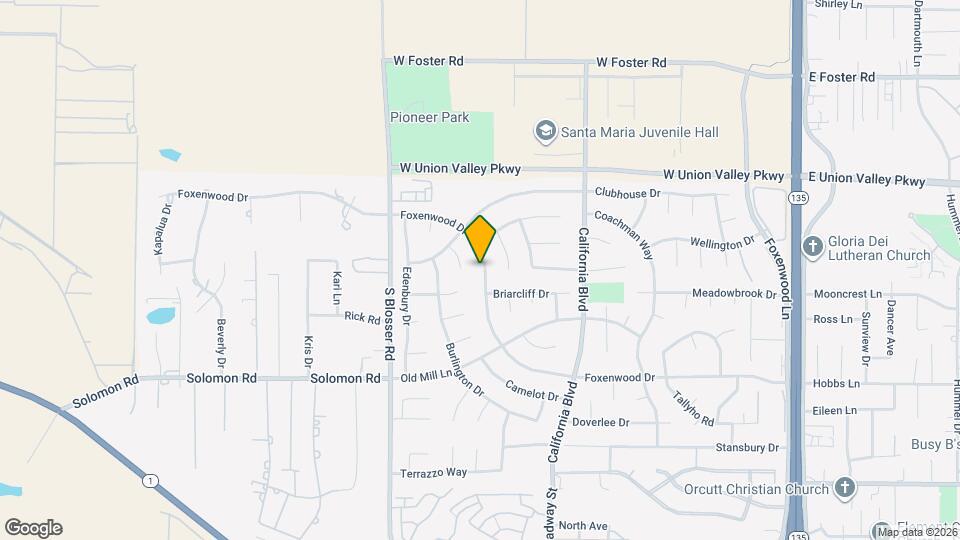 1062 Foxenwood Dr Map and Location Details