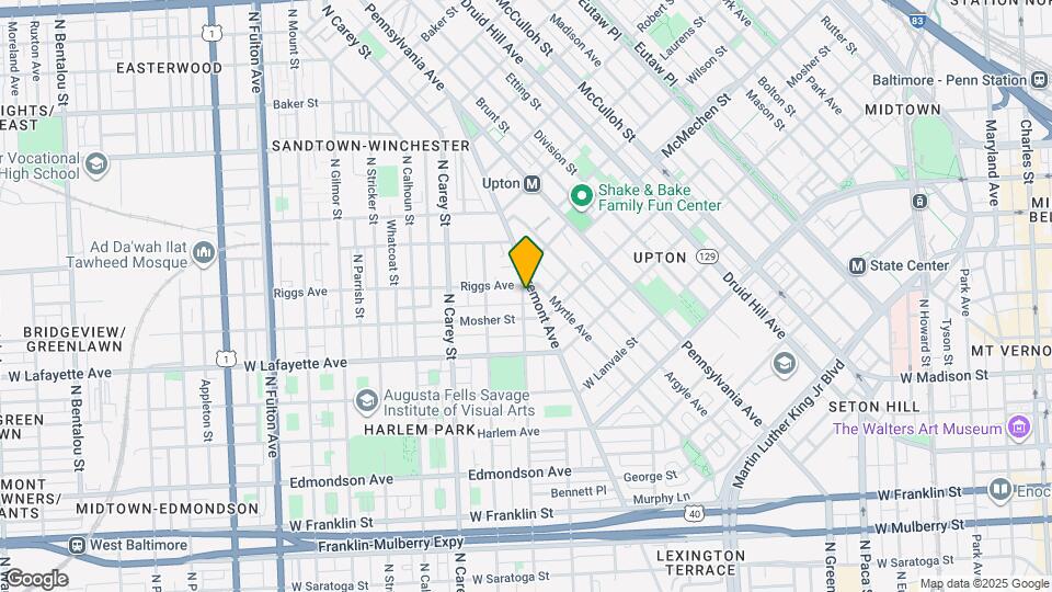 1011 N Arlington Ave Map and Location Details