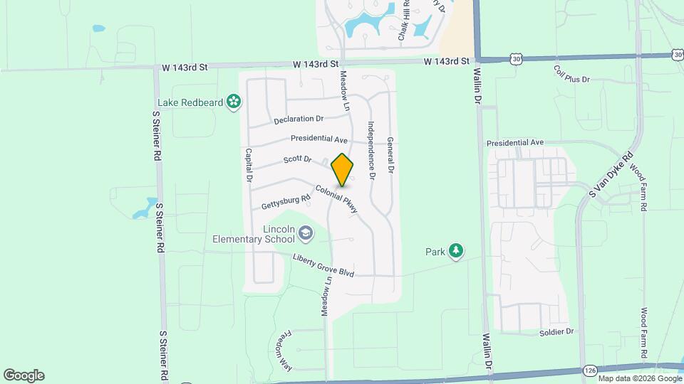 14615 Colonial Pkwy Map and Location Details