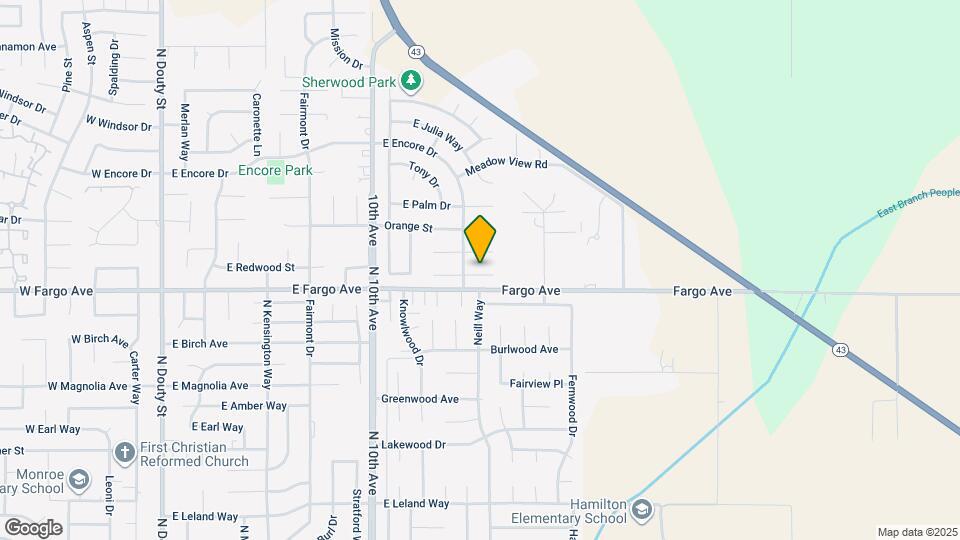 892 Redwood Cir Map and Location Details