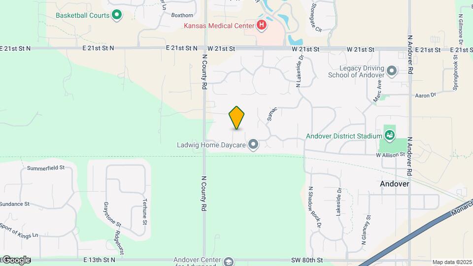 1742 N Basswood Ct Map and Location Details