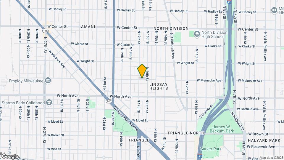 1621 W Meinecke Ave Map and Location Details