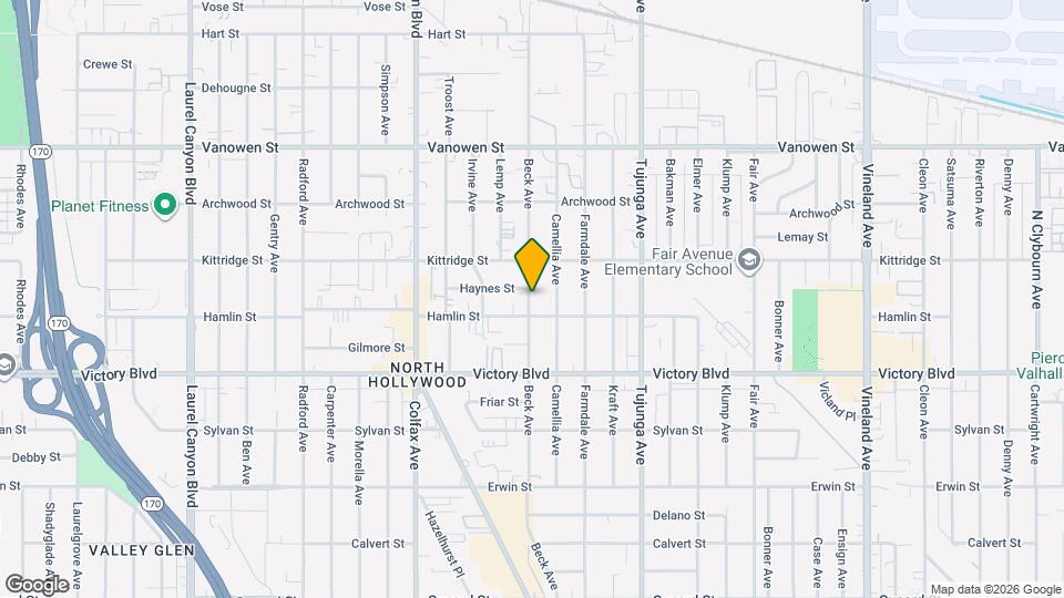 6516 1/2 Beck Ave Map and Location Details