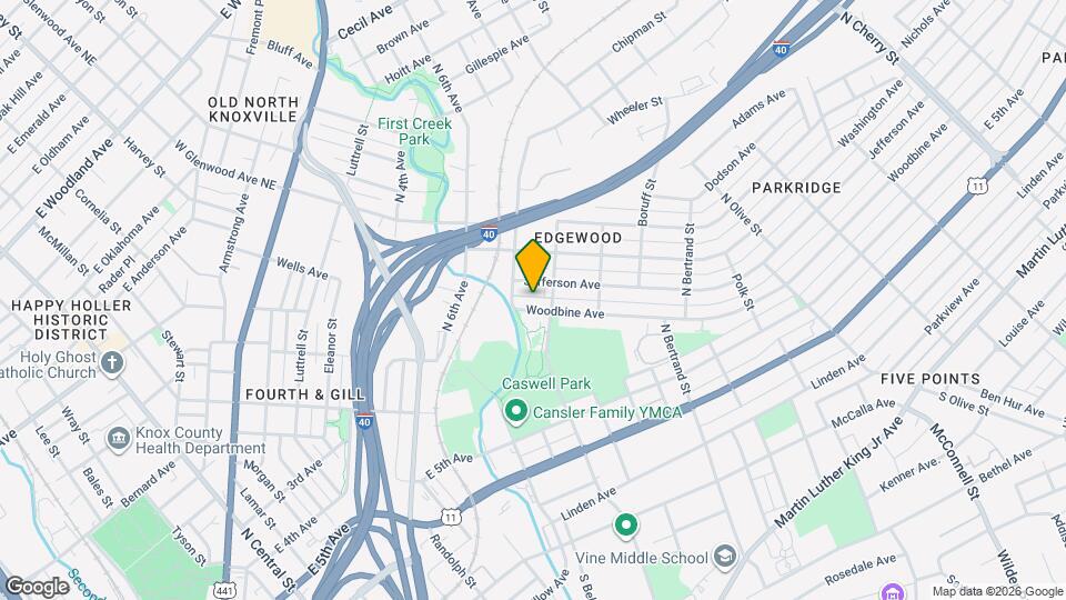 1417 Woodbine Ave Map and Location Details