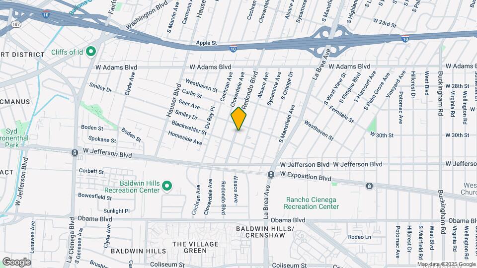 2822 S Redondo Blvd Map and Location Details