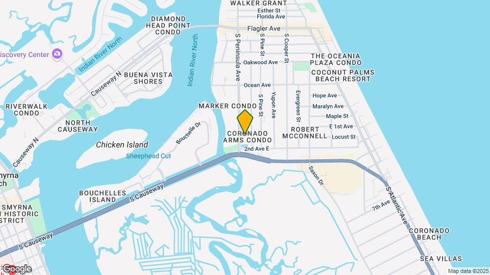 541 S Peninsula Ave, Unit Coronado Arms Map and Location Details