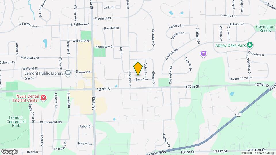 409 Sara Ave Map and Location Details